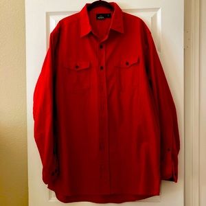 Red Button Down Shirt by RedHead